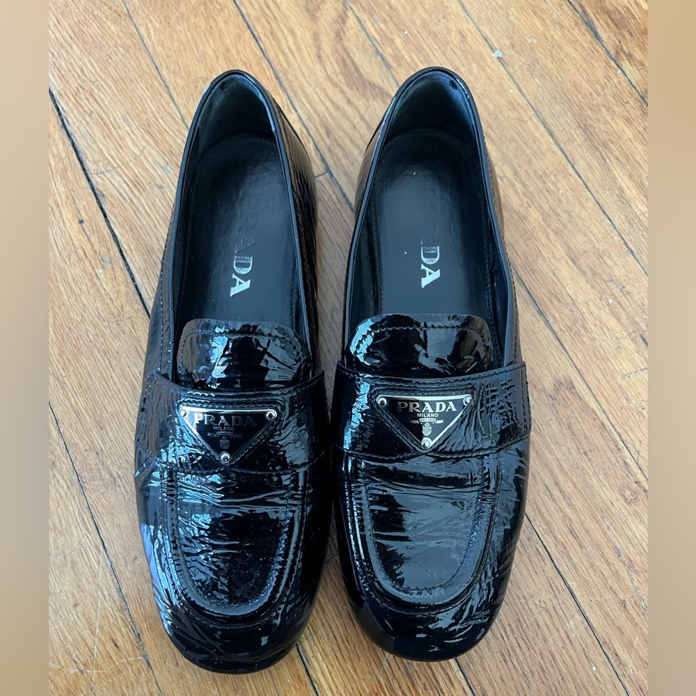 Prada black leather loafers - Picture 5 of 7